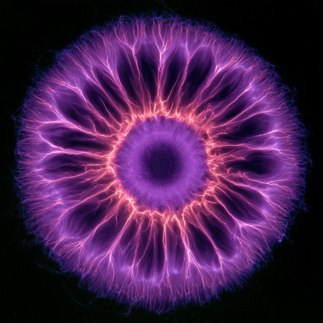 Kirlian photography style, Midjourney V8.2, render 3 of 4