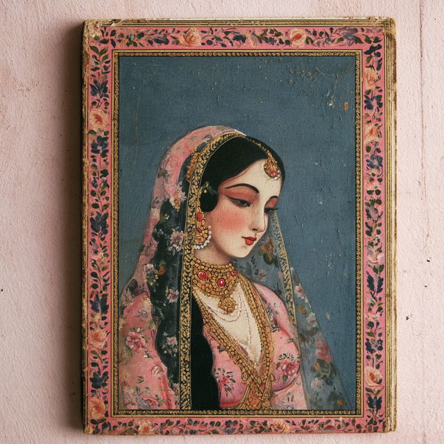 Kishangarh painting style, Midjourney V8.2, render 3 of 4