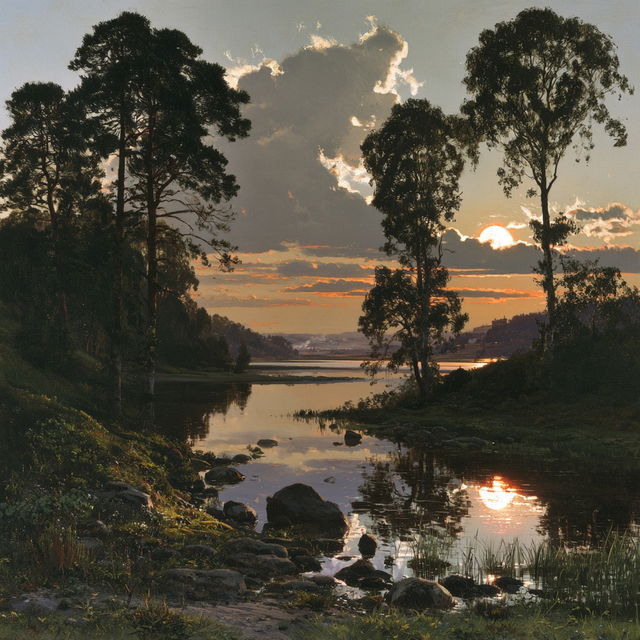 Kitty Lange Kielland style, Midjourney V8.2, render 2 of 4