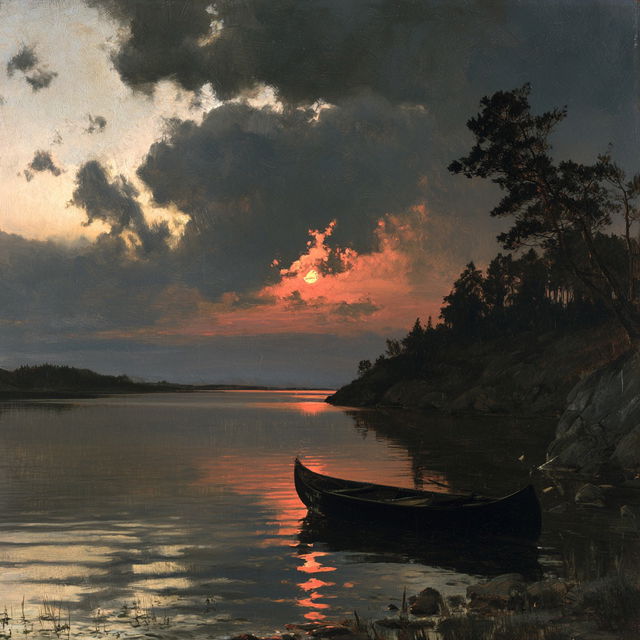 Kitty Lange Kielland style, Midjourney V8.2, render 4 of 4