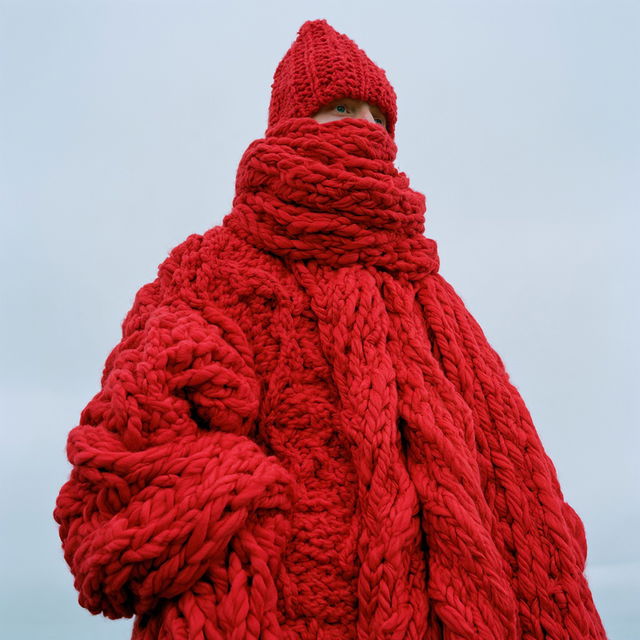 Knitted style, Midjourney V8.2, render 4 of 4