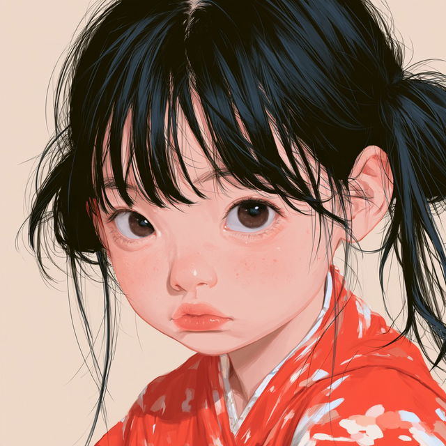 Kodomomuke anime style style, Midjourney V8.2, render 1 of 4