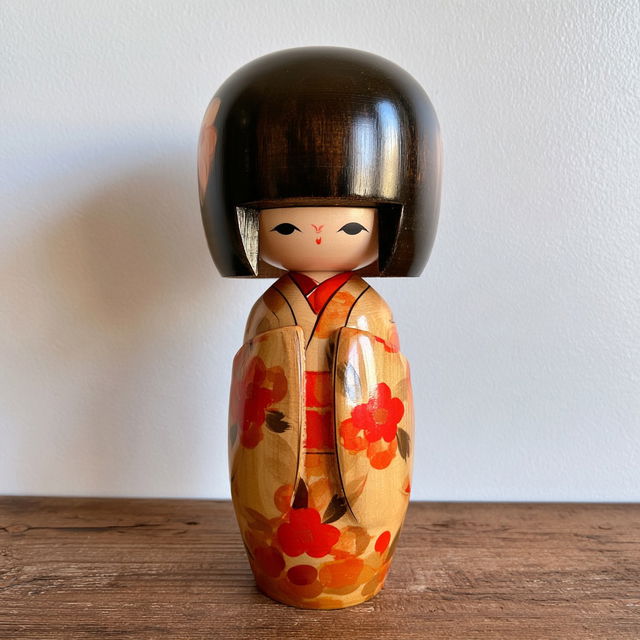 Kokeshi doll style, Midjourney V8.2, render 3 of 4