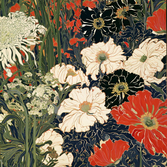 Koloman Moser style, Midjourney V8.2, render 2 of 4