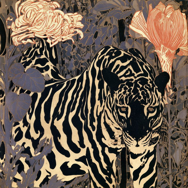 Koloman Moser style, Midjourney V8.2, render 3 of 4