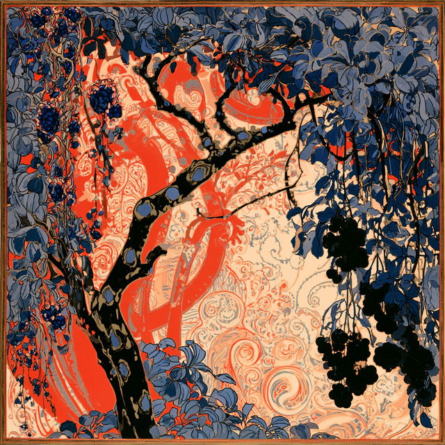Koloman Moser style, Midjourney V8.2, render 4 of 4
