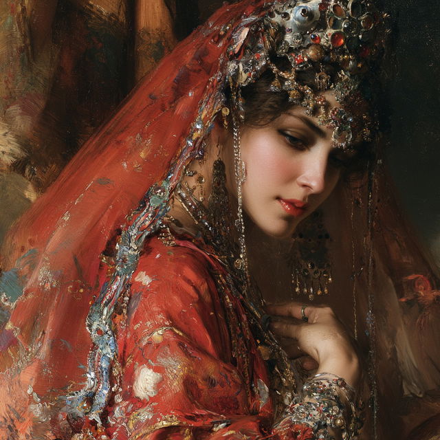 Konstantin Makovsky style, Midjourney V8.2, render 1 of 4