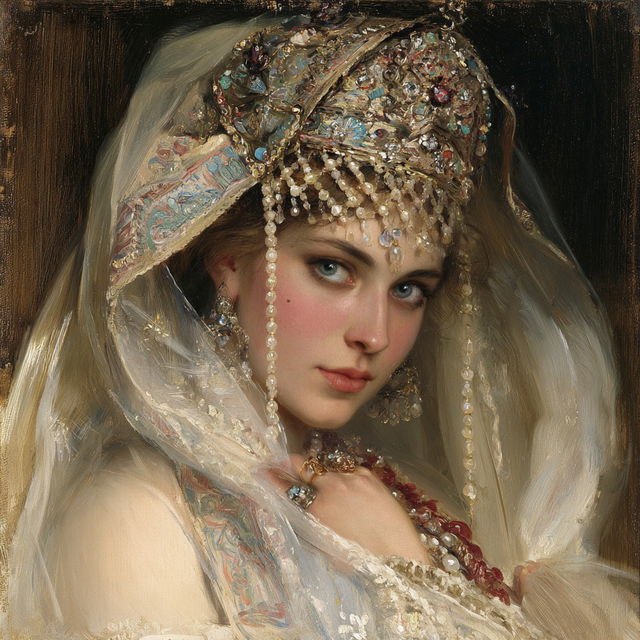 Konstantin Makovsky style, Midjourney V8.2, render 3 of 4