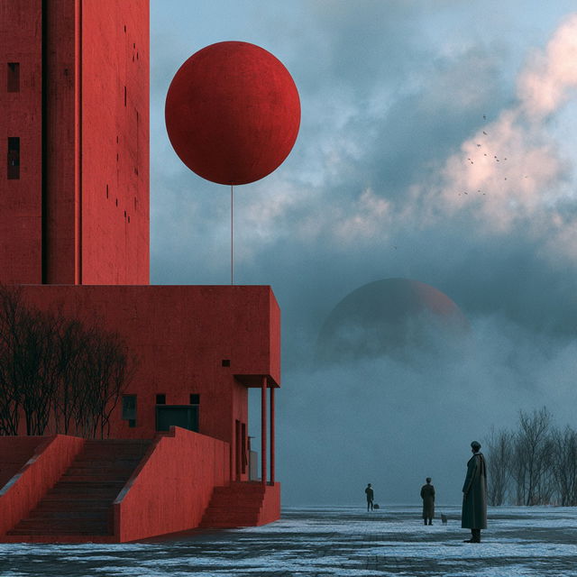 Konstantin Melnikov style, Midjourney V8.2, render 1 of 4
