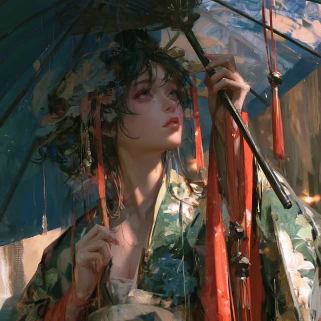 Krenz Cushart style, Midjourney V8.2, render 2 of 4