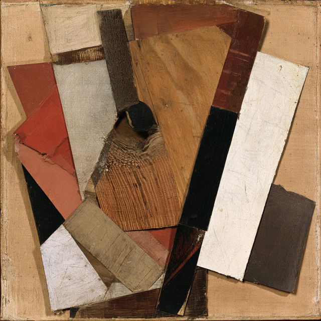 Kurt Schwitters style, Midjourney V8.2, render 2 of 4