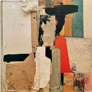 Kurt Schwitters style, Midjourney V8.2, render 1 of 4