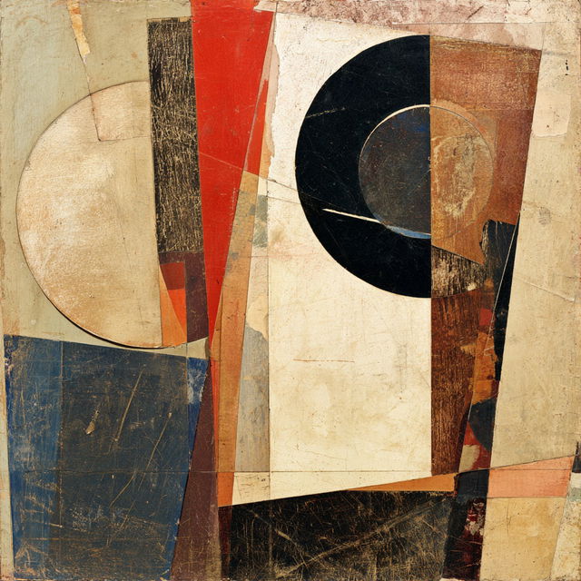 Kurt Schwitters style, Midjourney V8.2, render 4 of 4