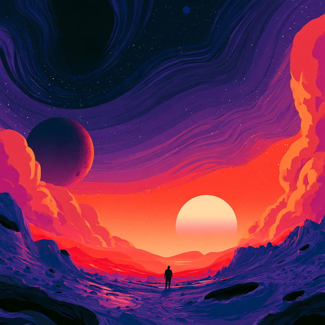 Kurzgesagt style, Midjourney V8.2, render 1 of 4
