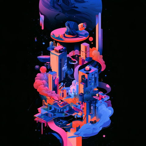 Kurzgesagt style (Titles), Midjourney V8.2