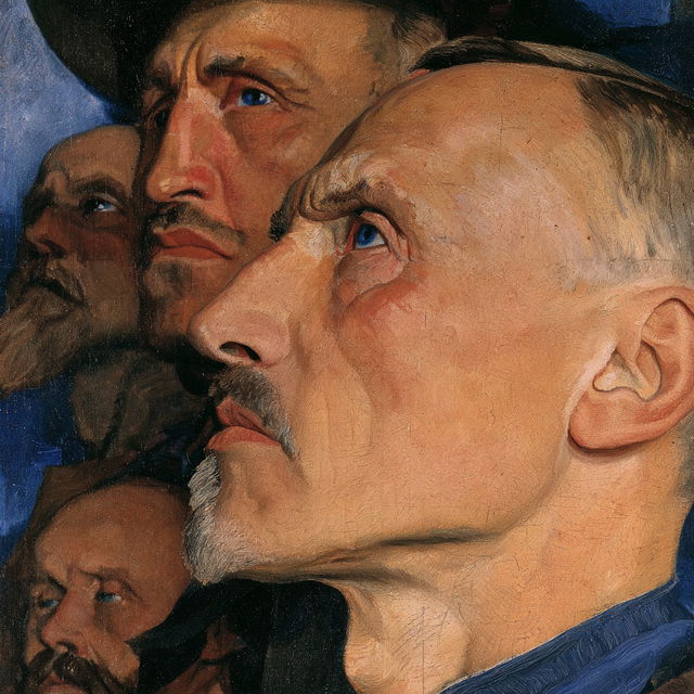 Kuzma Petrov-Vodkin style, Midjourney V8.2, render 2 of 4
