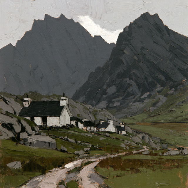Kyffin Williams style, Midjourney V8.2, render 4 of 4