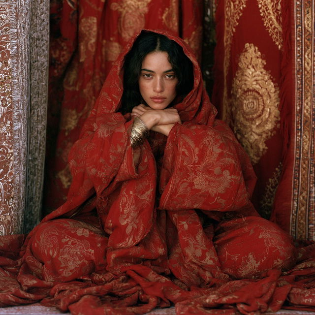 Lalla Essaydi style, Midjourney V8.2, render 2 of 4