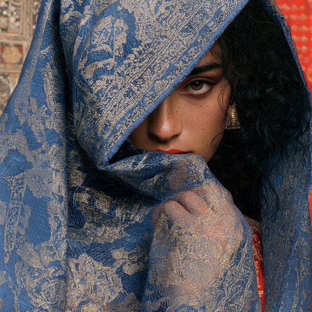 Lalla Essaydi style, Midjourney V8.2, render 4 of 4