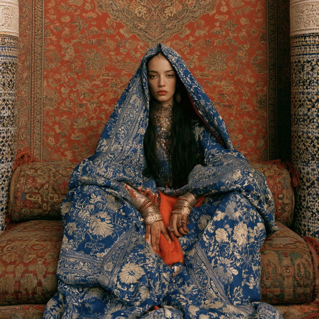 Lalla Essaydi style, Midjourney V8.2, render 3 of 4