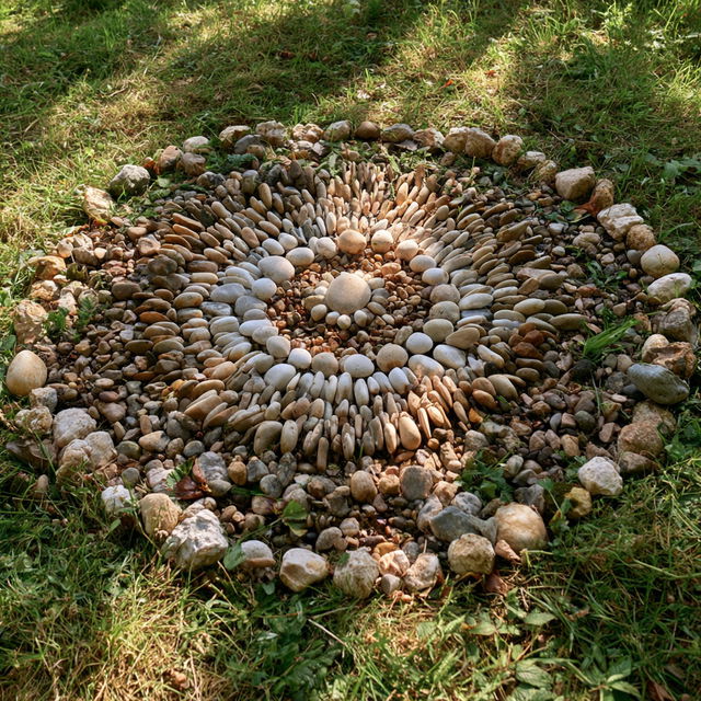 Land art style, Midjourney V8.2, render 4 of 4