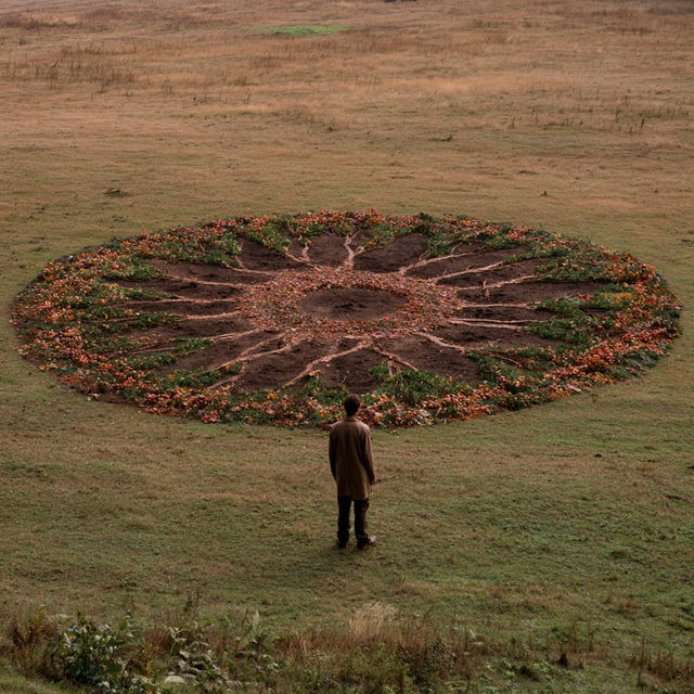 Land art style, Midjourney V8.2, render 3 of 4