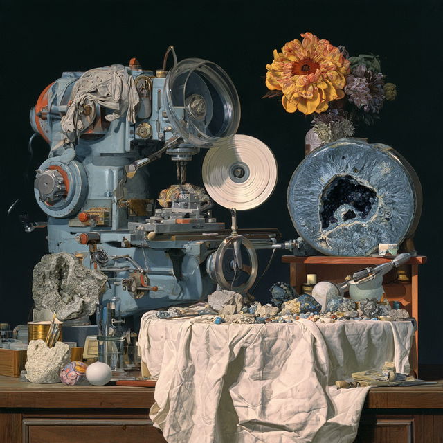 Lapidary style, Midjourney V8.2, render 1 of 4
