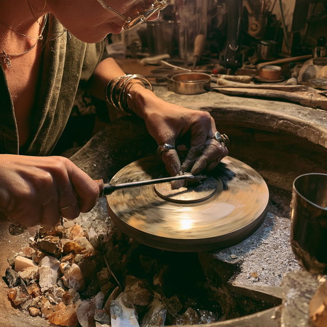 Lapidary style, Midjourney V8.2, render 4 of 4