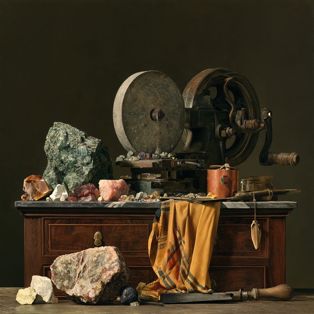 Lapidary style, Midjourney V8.2, render 3 of 4