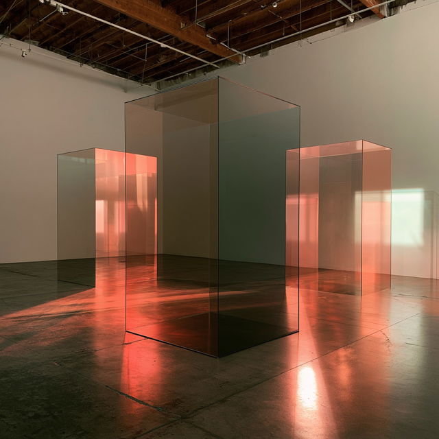 Larry Bell style, Midjourney V8.2, render 4 of 4