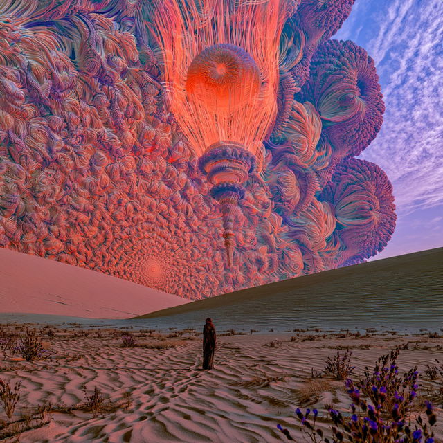 Larry Carlson style, Midjourney V8.2, render 3 of 4