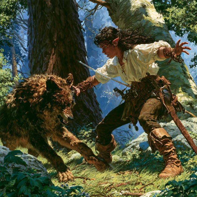 Larry Elmore style, Midjourney V8.2, render 1 of 4