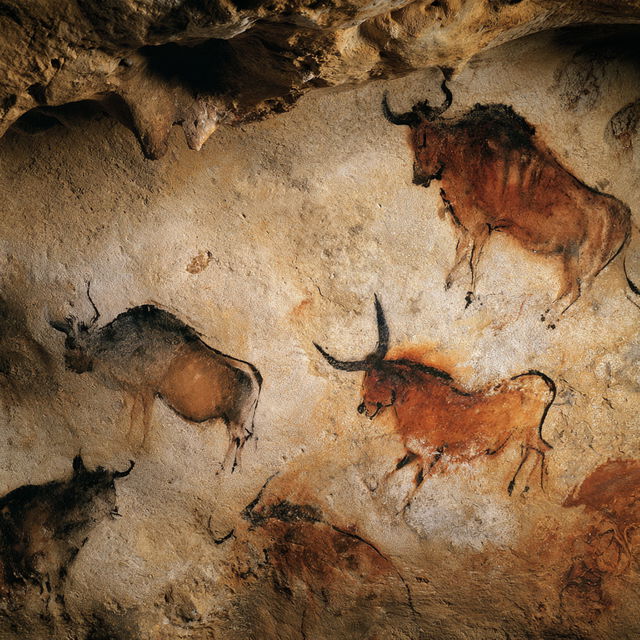 Lascaux style, Midjourney V8.2, render 4 of 4