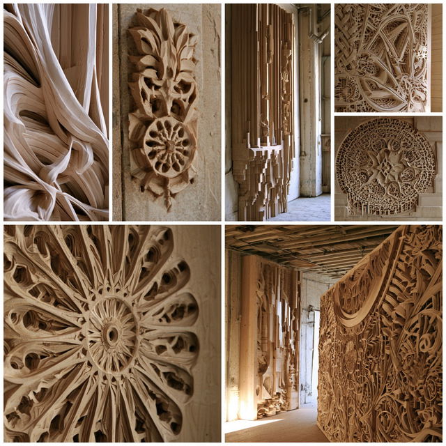 Lath art style, Midjourney V8.2, render 2 of 4