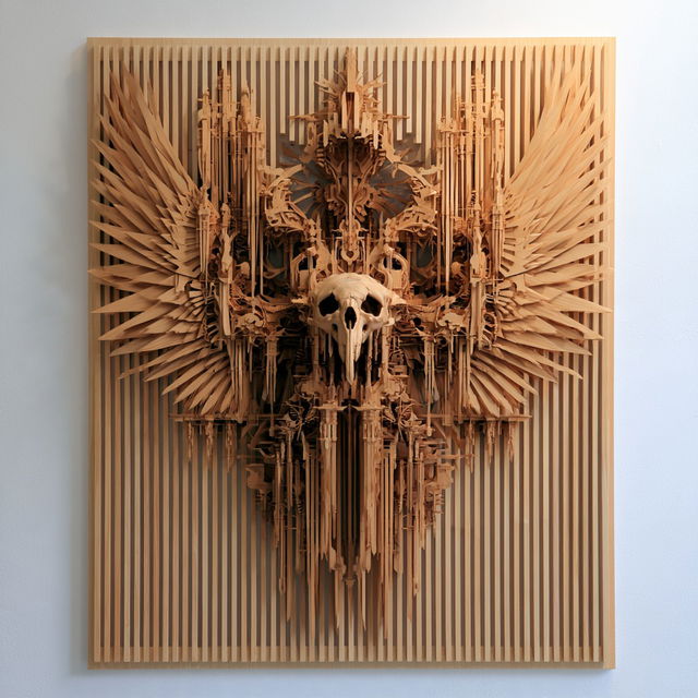 Lath art style, Midjourney V8.2, render 4 of 4