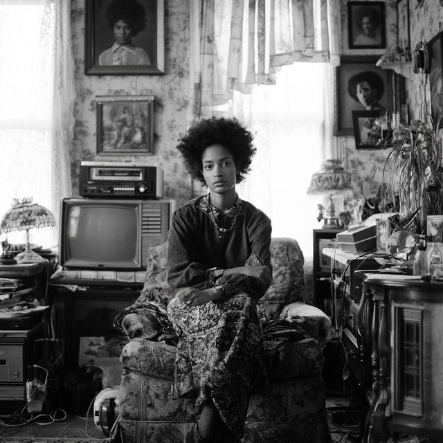 LaToya Ruby Frazier style, Midjourney V8.2, render 2 of 4