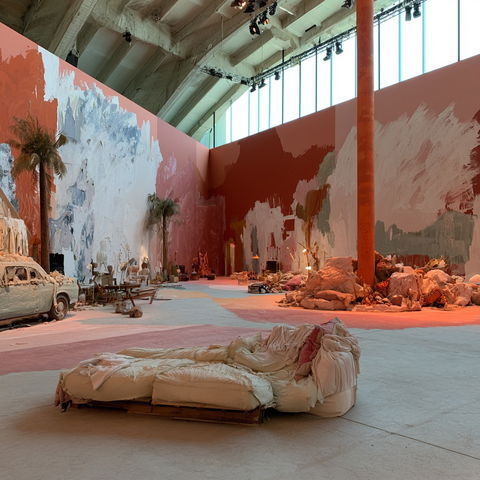 Laure Prouvost style (Various), Midjourney V8.2