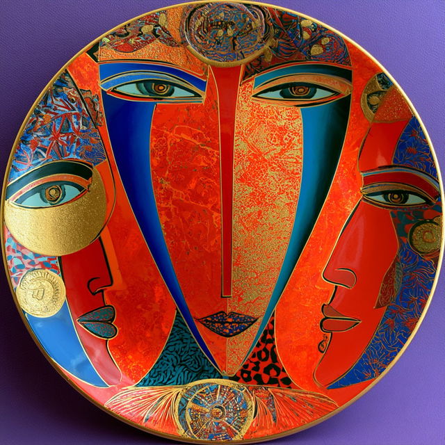Laurel Burch style, Midjourney V8.2, render 2 of 4