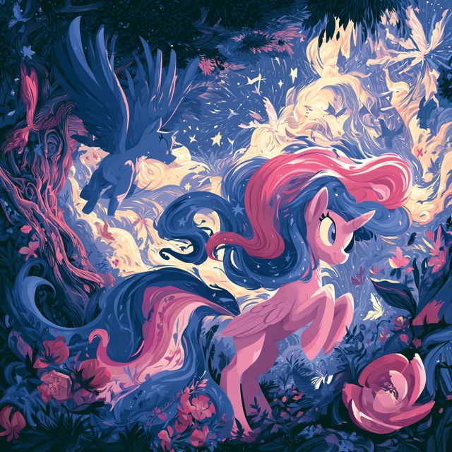 Lauren Faust style, Midjourney V8.2, render 3 of 4