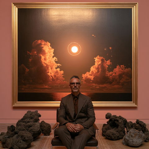 Laurent Grasso style (Painters), Midjourney V8.2