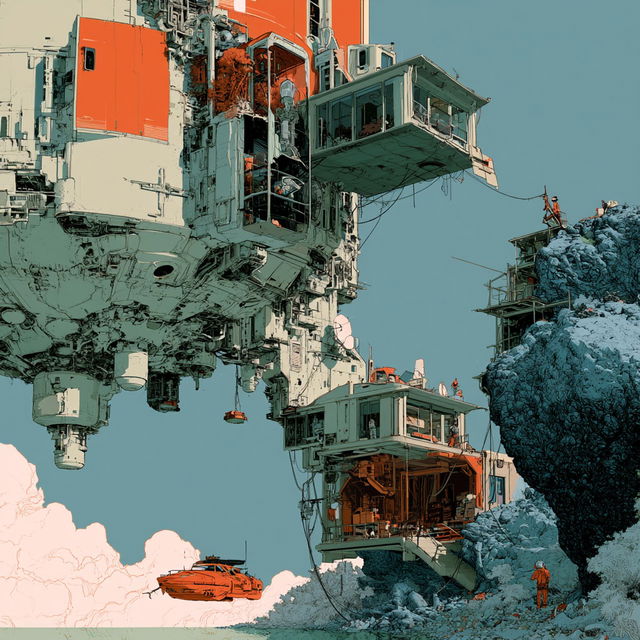 Laurie Greasley style, Midjourney V8.2, render 2 of 4