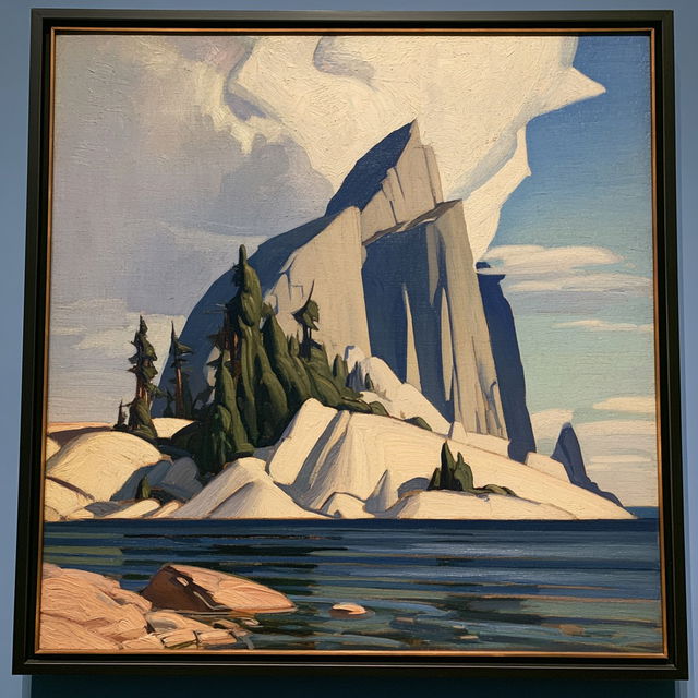 Lawren Harris style, Midjourney V8.2, render 2 of 4