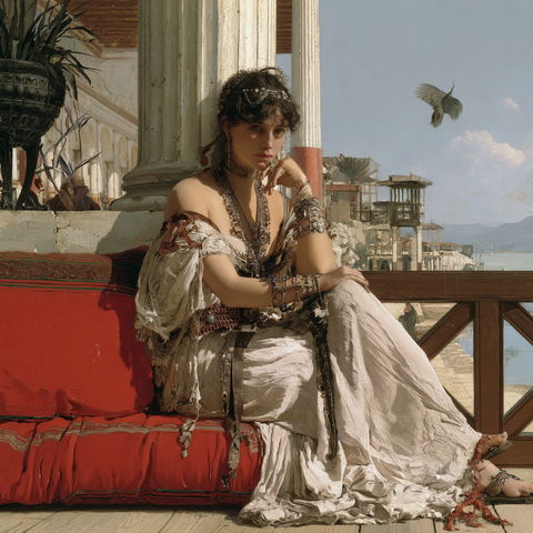 Lawrence Alma-Tadema style (Painters), Midjourney V8.2