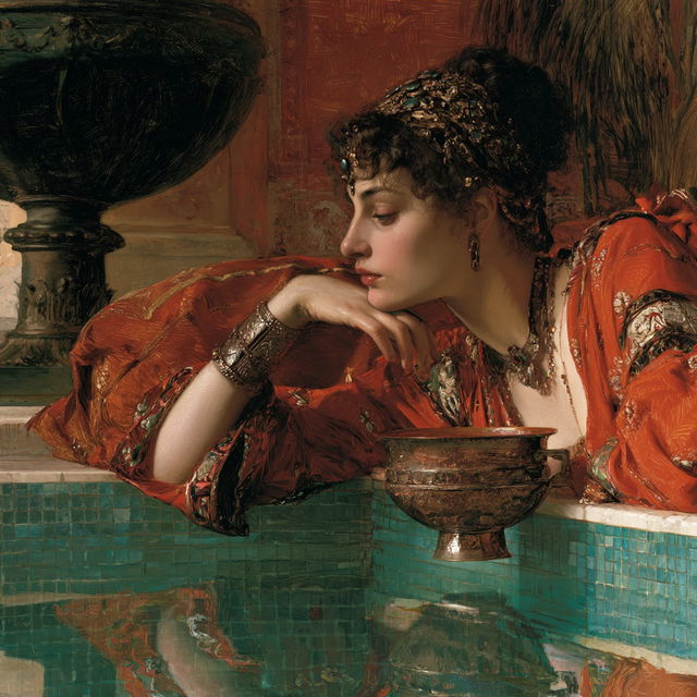 Lawrence Alma-Tadema style, Midjourney V8.2, render 3 of 4
