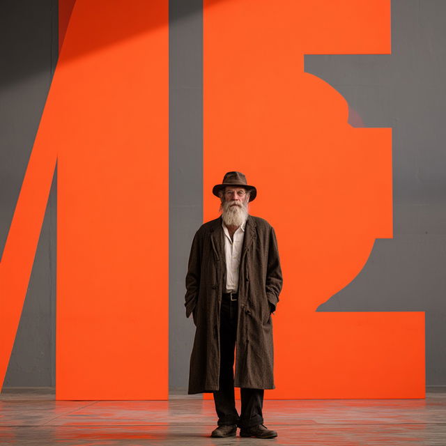 Lawrence Weiner style, Midjourney V8.2, render 4 of 4