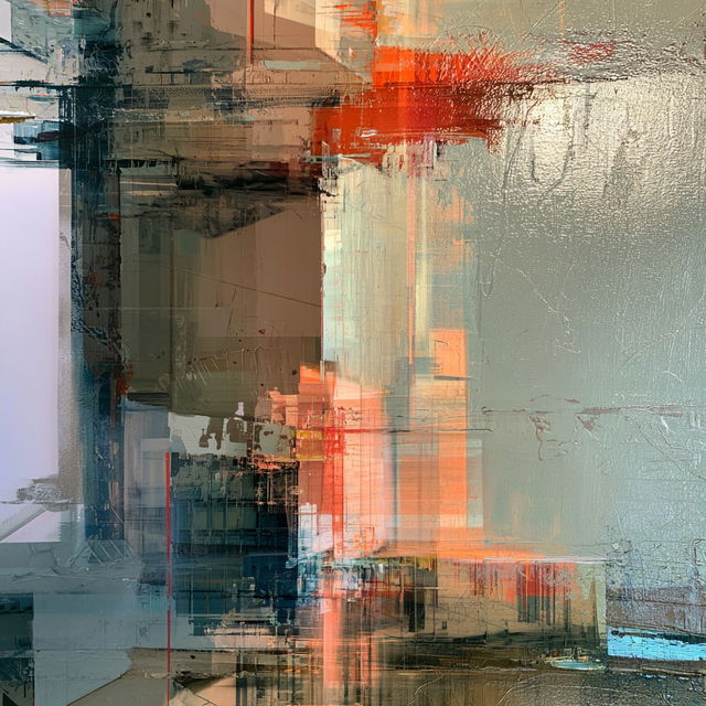 Layered composition style, Midjourney V8.2, render 2 of 4