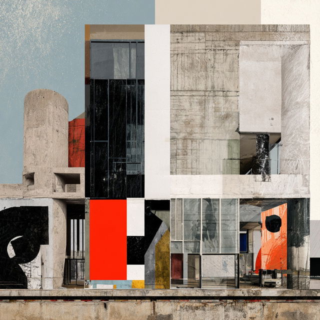 Le Corbusier style, Midjourney V8.2, render 4 of 4