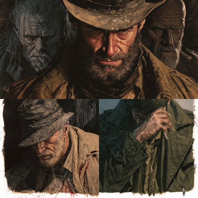 Lee Bermejo style, Midjourney V8.2, render 2 of 4