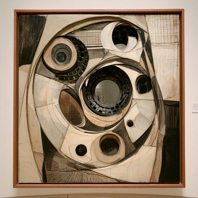 Lee Bontecou style, Midjourney V8.2, render 4 of 4