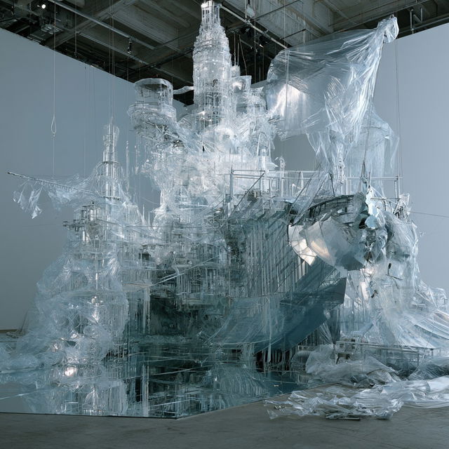 Lee Bul style, Midjourney V8.2, render 4 of 4